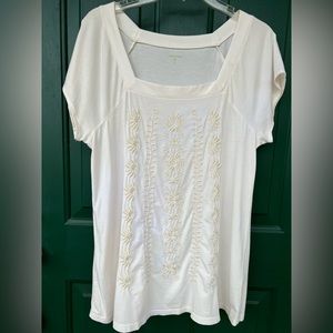 Garnet Hill Embroidered Blouse